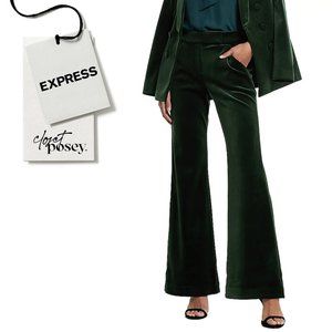 NWT . express . editor pants . emerald . 8 regular